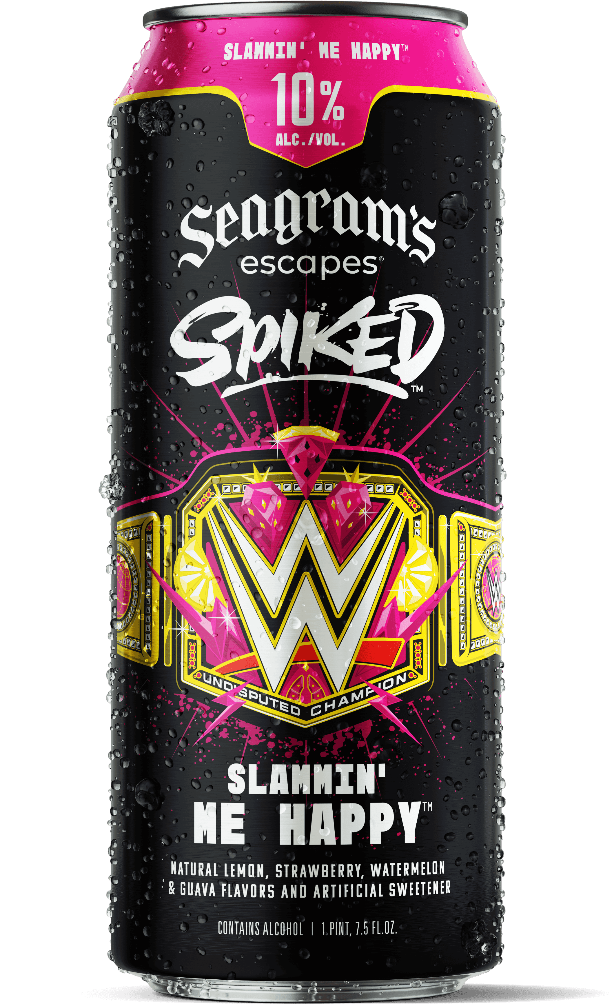A can of Seagram's Escapes Spiked Slammin' Me Happy
