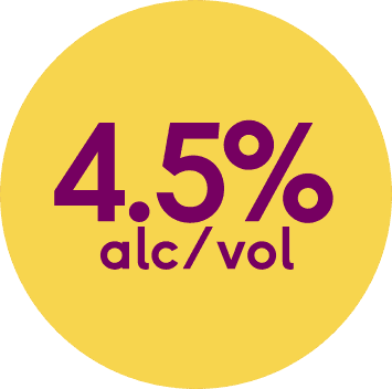 4.5% alcohol by volume